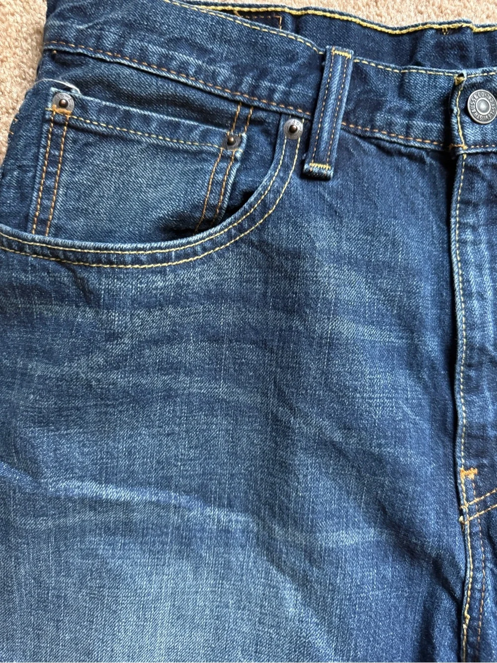 Levis 569 Loose Fit Denim Jorts W32 Baggy Long Jean Shorts Y2K